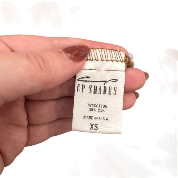 CP SHADES Silk Blend Tank Slip Style Midi Dress Tan XS - Picture 5 of 6